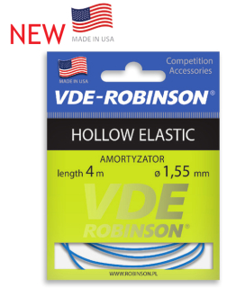 Amortizér VDE-Robinson Hollow Elastic 4m  - tmavočervená 