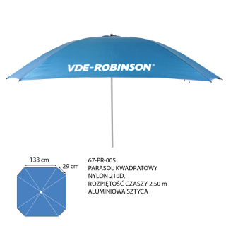 Dáždnik VDE-Robinson - štvorcový